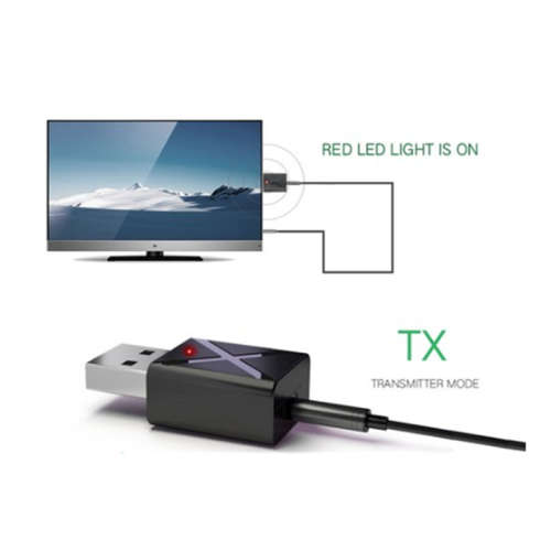 Bluetooth 5.0 Receiver Transmitter 2-in-1 Mini USB Bluetooth Audio Transmitter Wireless Bluetooth