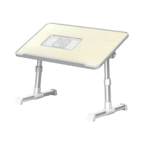 Computer desk folding bed desk learning adjustable laptop lazy small table with small fan