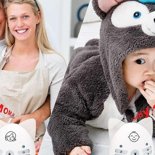 Cute Audio Baby Cry Vibration Alarm Reminder Portable Electronics Wireless Baby Monitor V30