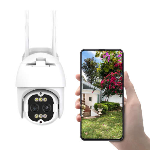 Surveillance Camera Outdoor With Floodlight 8MP WiFi Camera Home Security Digital Surveillance Camer