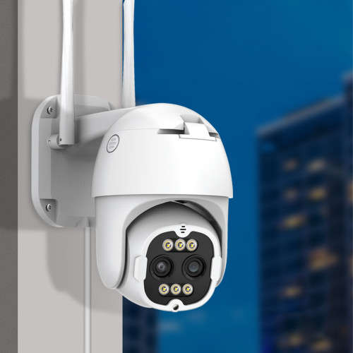 Surveillance Camera Outdoor With Floodlight 8MP WiFi Camera Home Security Digital Surveillance Camer