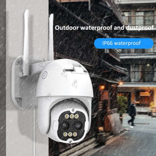 Surveillance Camera Outdoor With Floodlight 8MP WiFi Camera Home Security Digital Surveillance Camer