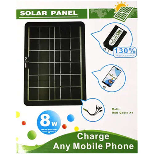 Portable solar mobile phone charger with stable chip fast charging for camping and traveling
