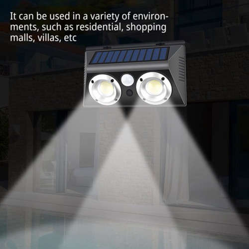 Solar sensor light LED energy saving safety garden fence light Q-TY022