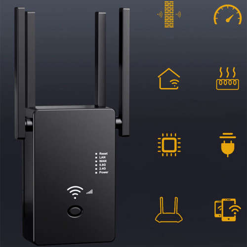 Router Wifi Repeater Dual Band Wireless Wifi Router Network Extender Signal Amplifier