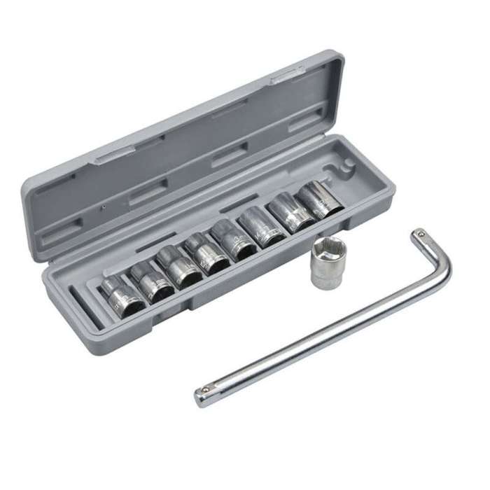 10 PCS L-Shape Handle Socket Set Hand Repair Tools Precision Combination Set for Car/Bicycle/Car
