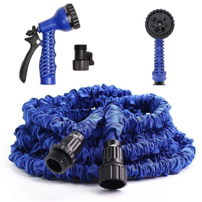 50FT Expandable Garden Hose DIY Universal Connector Leakproof Lightweight Flexible Hose