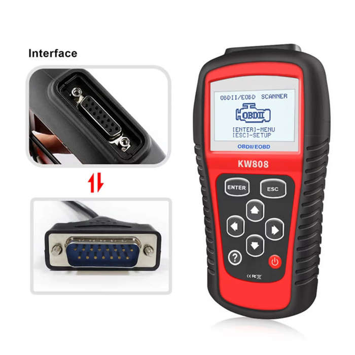 OBD2 Scanner Car Diagnostic Code Reader CAN Engine Reset Tool KW808