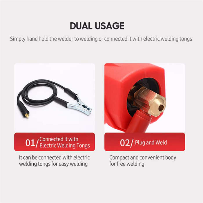 220V Portable DC Welder Multifunctional Handheld Digital Display LCD Welder