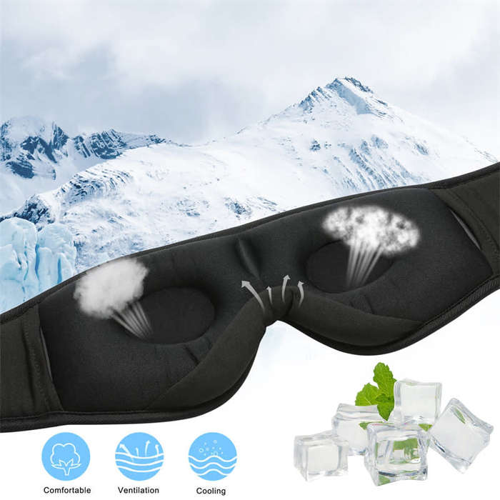 Bluetooth Wireless Stereo Headphones Sleep Soft Headphones Eye Mask Music Headphones