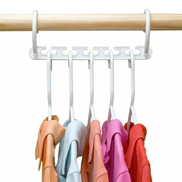 8-Pack Triple Tier Wardrobe Space Hangers