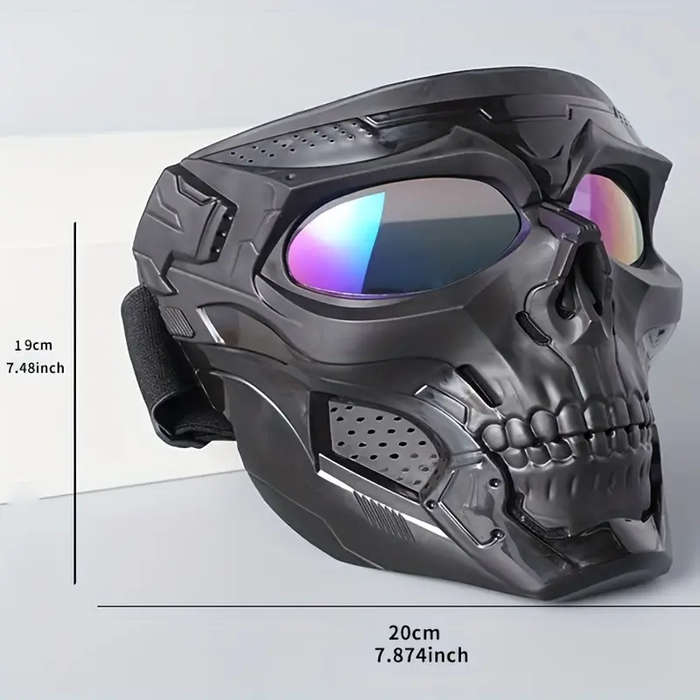 Skull Mask Tactical Full Face Protection Outdoor Cycling Windproof Goggles