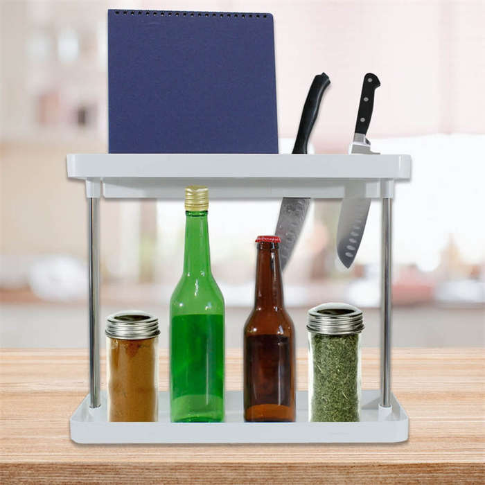Kitchen Storage Rack Multi-function Cooking Tool Rack Spice Rack Knife Rack