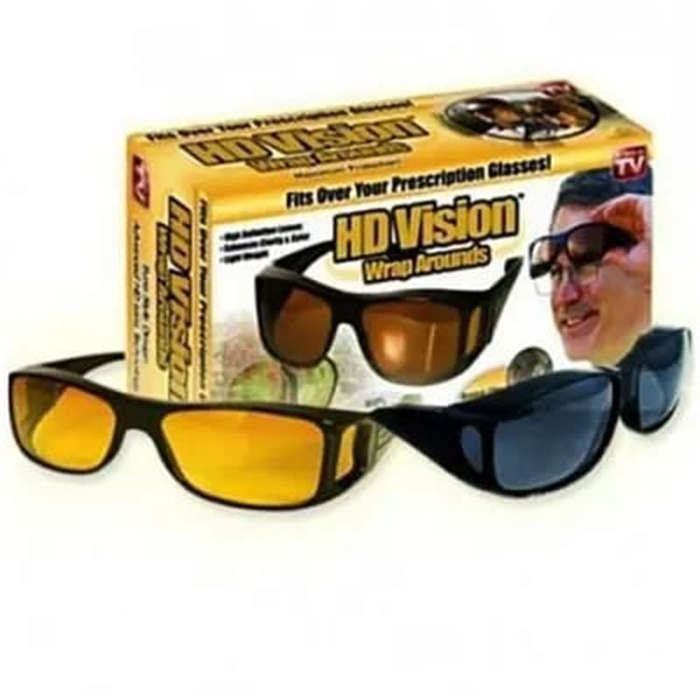 Night Vision Driving Anti-Glare Glasses HD Vision Wraparound Glasses