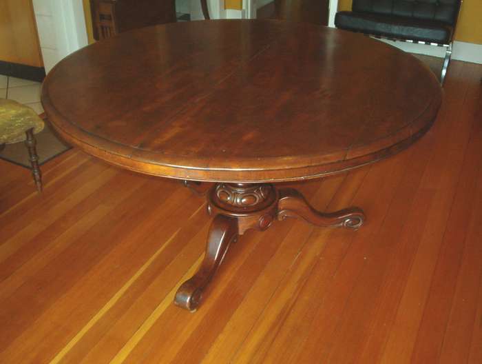 Antique tilt-top dining table