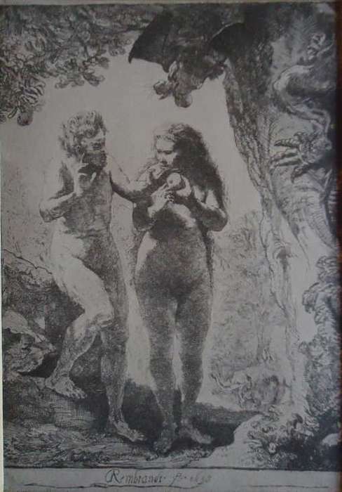 After Rembrandt - Adam and Eve