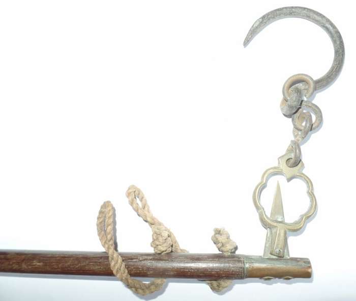 ANTIQUE CHINESE DACHING WEIGHING STEELYARD SCALE
