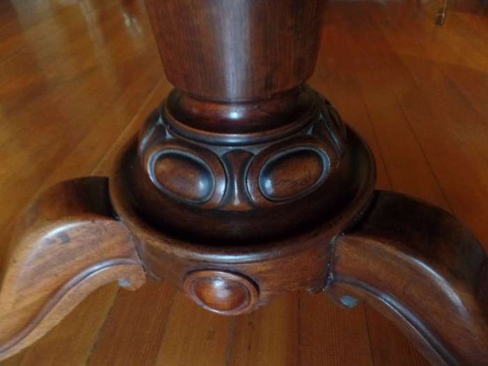 Antique tilt-top dining table