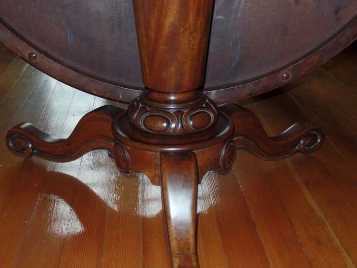 Antique tilt-top dining table