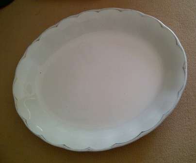 Grindley Cream Petal Serving Dish