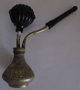 Small Used Indian Brass & Plastic Hubbly Bubbly