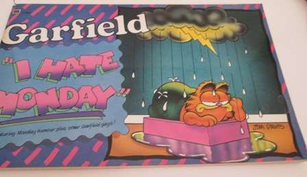 Garfield "I Hate Monday" Cartoon Book - Jim Davis