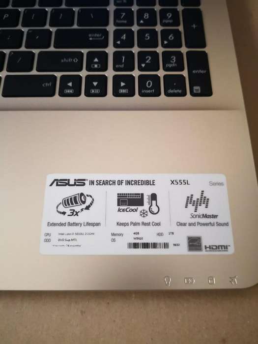 Asus SonicMaster X555L Notebook | i5 5200U 2.20GHz | 500GB Hdd | 8GB DDR3 RAM | 15.6 LCD Display |