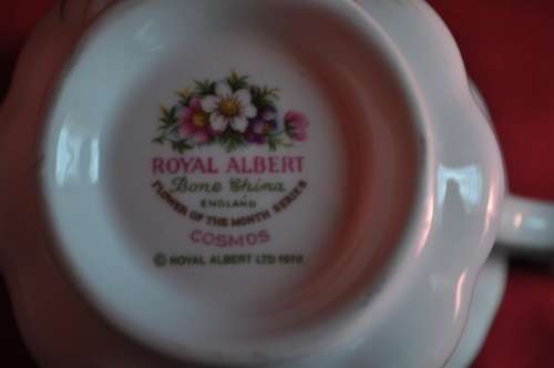 Royal Albert Flower Of The Month October "Cosmos" Trio
