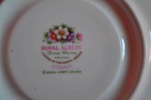 Royal Albert Flower Of The Month October "Cosmos" Trio