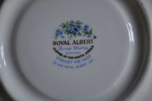 Royal Albert Flower Of The Month July "Forget-Me-Not" Trio