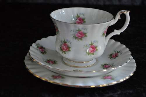 Royal Albert "Forget-Me-Not Rose" Trio