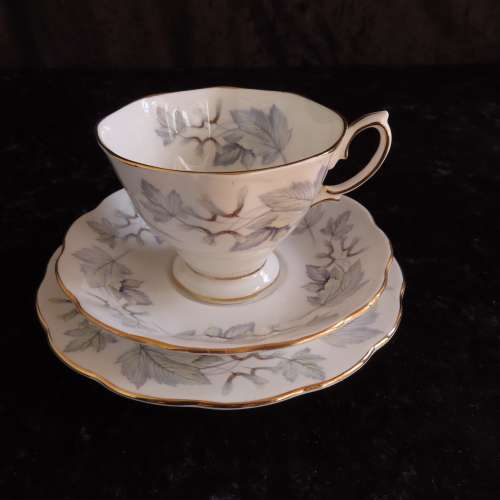 Royal Albert `Silver Maple` Tea Trio.