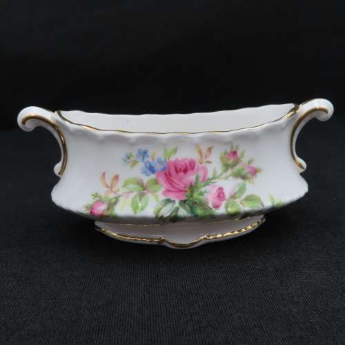 Royal Albert Moss Rose Oval Mustard Dish