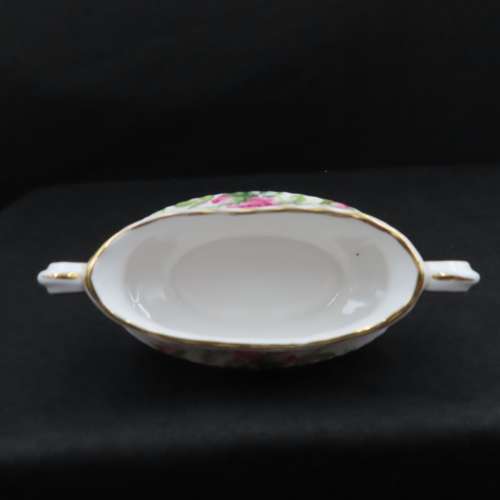 Royal Albert Moss Rose Oval Mustard Dish