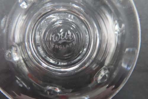 Webb England Crystal Dessert Glasses x 4