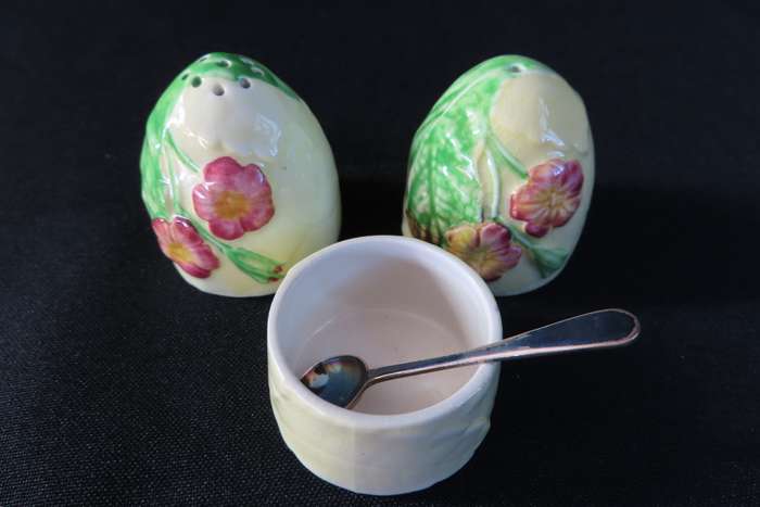 CARLTON WARE CRUET SET.