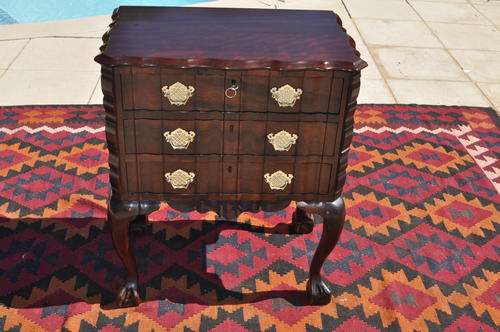 Imbuia Ball & Claw 3 Drawer Cutlery Cabinet  --  Collections Only!!!