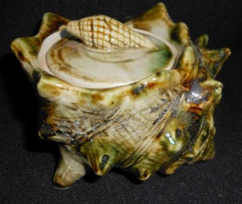 Vintage Majolica Seashell 13 Piece Tea Set