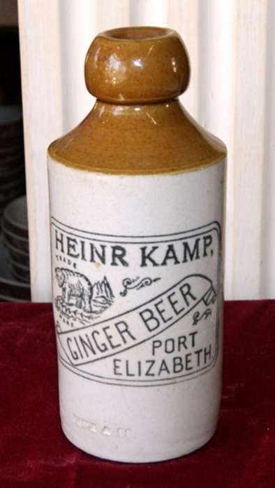 A STUNNING ANTIQUE GINGER BOTTLE, HEINR KAMP - PORT ELIZABETH @@@ CRAAZZYYY R1 START