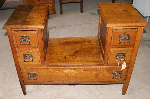 Teak Spook Spiel 5 Drawer Dressing Table