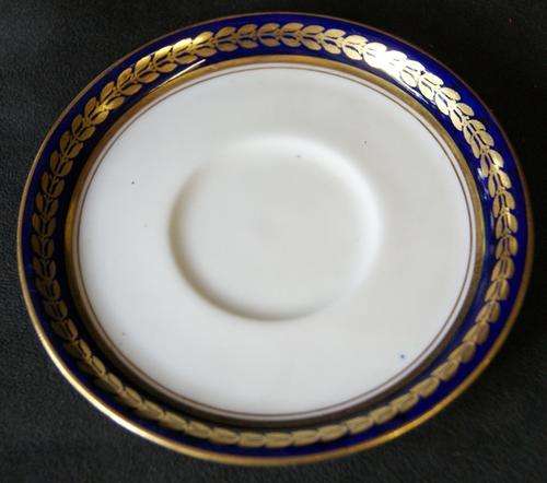 Vintage 1920's Adderley Gold Laurel Leaf on Cobalt Y313 Pattern