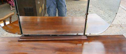 Vintage Imbuia Ball and Claw Linen Fold 7 Drawer Dressing Table