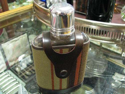 +*+*+*HIP FLASK WITH UNUSUAL COVERING+*+*+