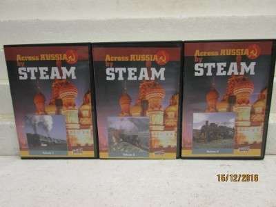 ACROSS RUSSIA BY STEAM DVD SET; VOL 1, 2 & 3 - LOT 114L