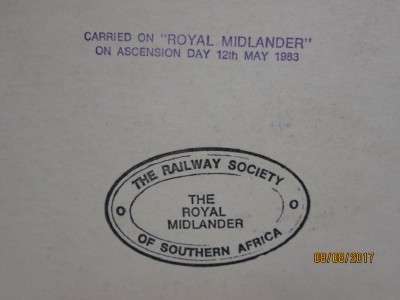 SAR CLASS 15CA STEAM LOCO : LARGE POSTCARD (A4 SIZE) - LOT 967N