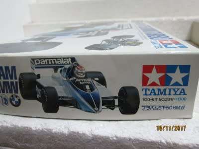 TAMIYA 1:20 SCALE GRAND PRIX KIT No 17 : BRABHAM BT50 BMW TURBO - LOT 141Q