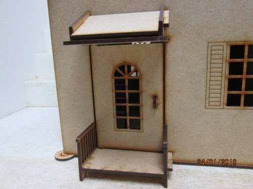 LARGE DOLLS HOUSE WITH FURNITURE (LASER CUT) - LOT 620V