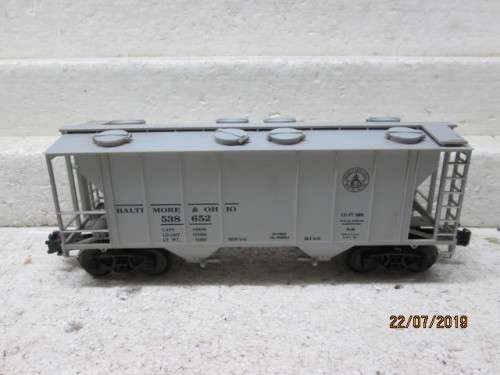 REDUCED TO CLEAR - O SCALE : BEV-BEL WEAVER 36FT OFFSET -SIDE HOPPER (BOXED)