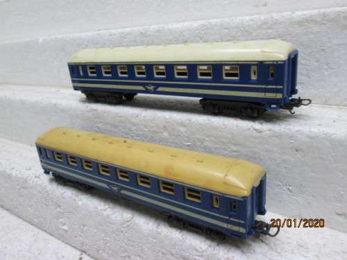 HO SCALE : LIMA SAR x2 BLUE EXPRESS COACHES - LOT 13Z
