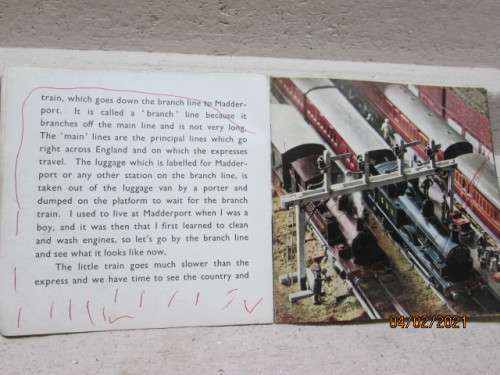 SOFT COVER BOOK : COLLINS NO 8 :  RAILWAY BOOK